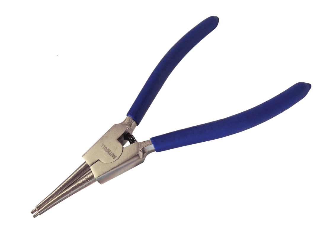 Faithfull Circlip Pliers Outside Straight CRV 180mm (7in) FAIPLCIREXTS
