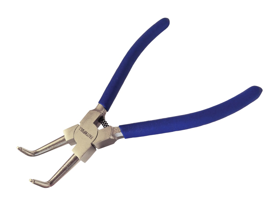 Faithfull Circlip Pliers Inside Bent CRV 180mm (7in) FAIPLCIRINTB