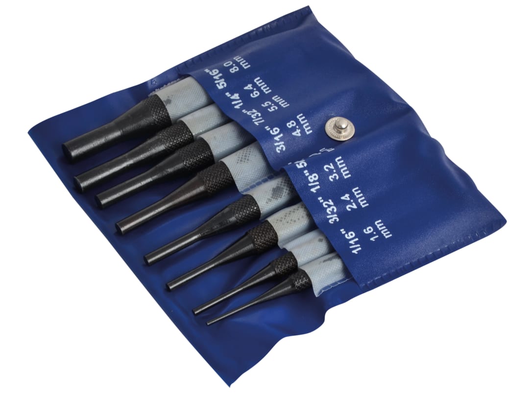 Faithfull Round Head Parallel Pin Punch Set, 8 Piece FAIPPSET8RH