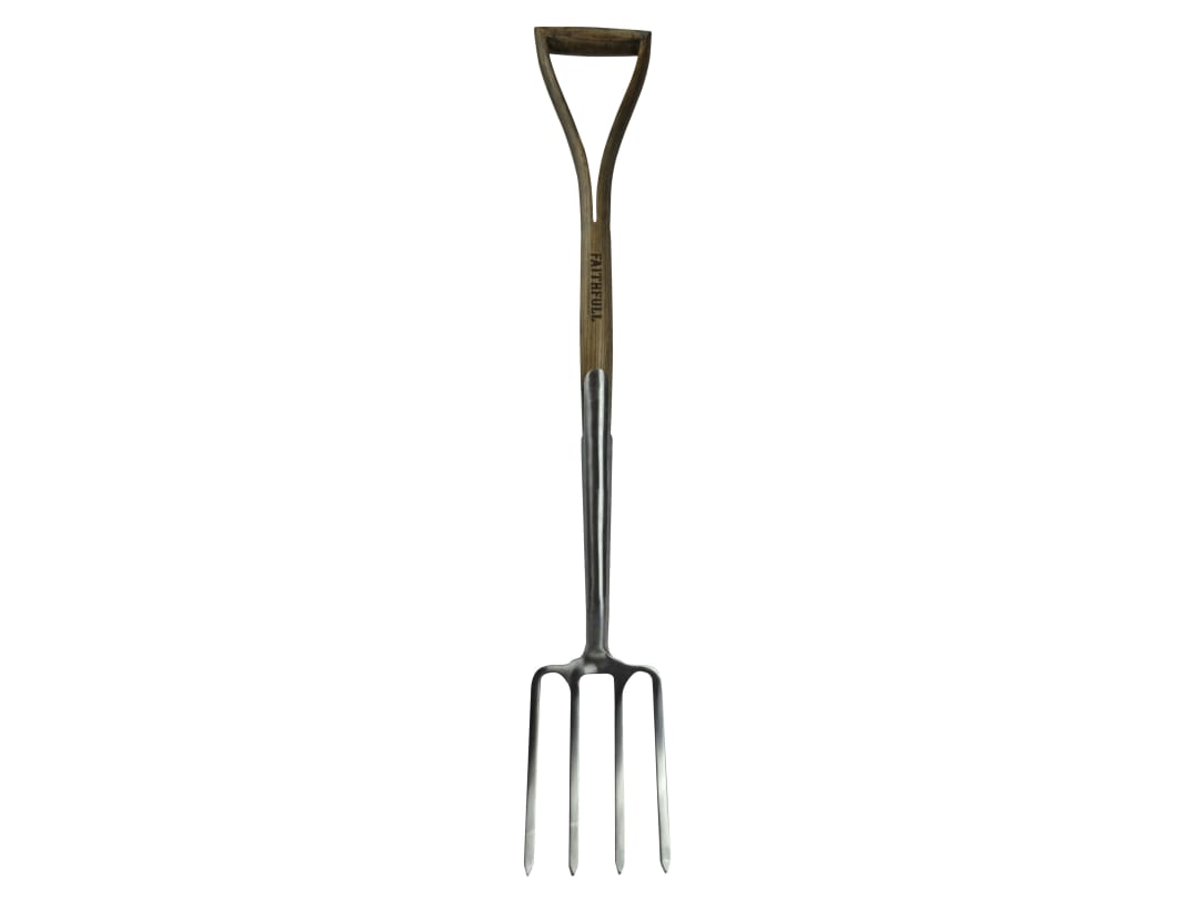 Faithfull Prestige Stainless Steel Digging Fork Ash Handle FAIPRESDFSS