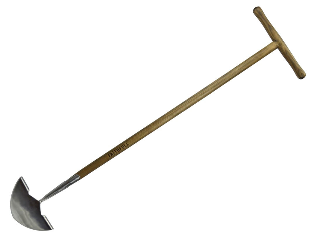 Faithfull Prestige Stainless Steel Edging Iron Ash Handle FAIPRESEISS