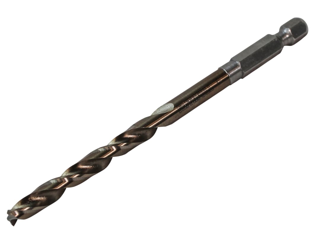 Faithfull HSSE M35 Cobalt Quick-Change Impact Drill Bit 3.0mm OL:77mm WL:33mm FAIQC300C