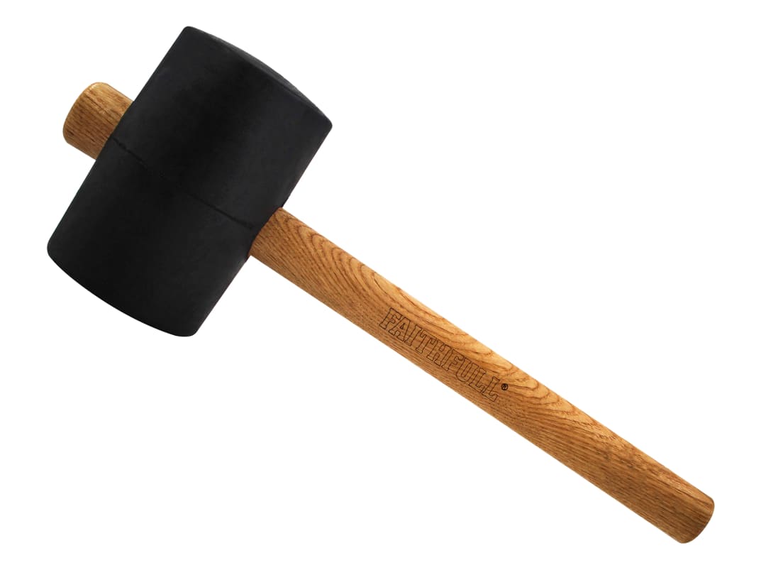 Faithfull FSC Black Rubber Mallet 40oz FAIRMB40FSC