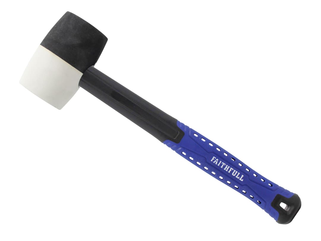 Faithfull Black & White Fibreglass Mallet 16oz FAIRMBWF16