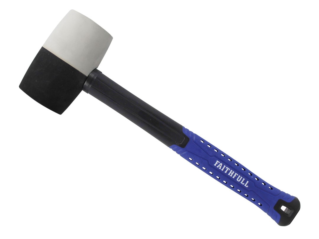 Faithfull Black & White Fibreglass Mallet 24oz FAIRMBWF24