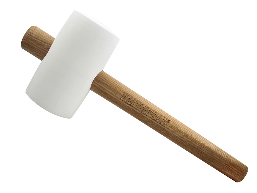 Faithfull FSC White Rubber Mallet 40oz FAIRMWF40FSC