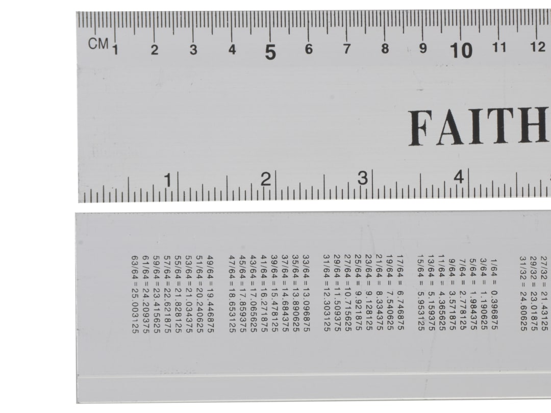 Faithfull Aluminium Rule 300mm / 12in FAIRULE300