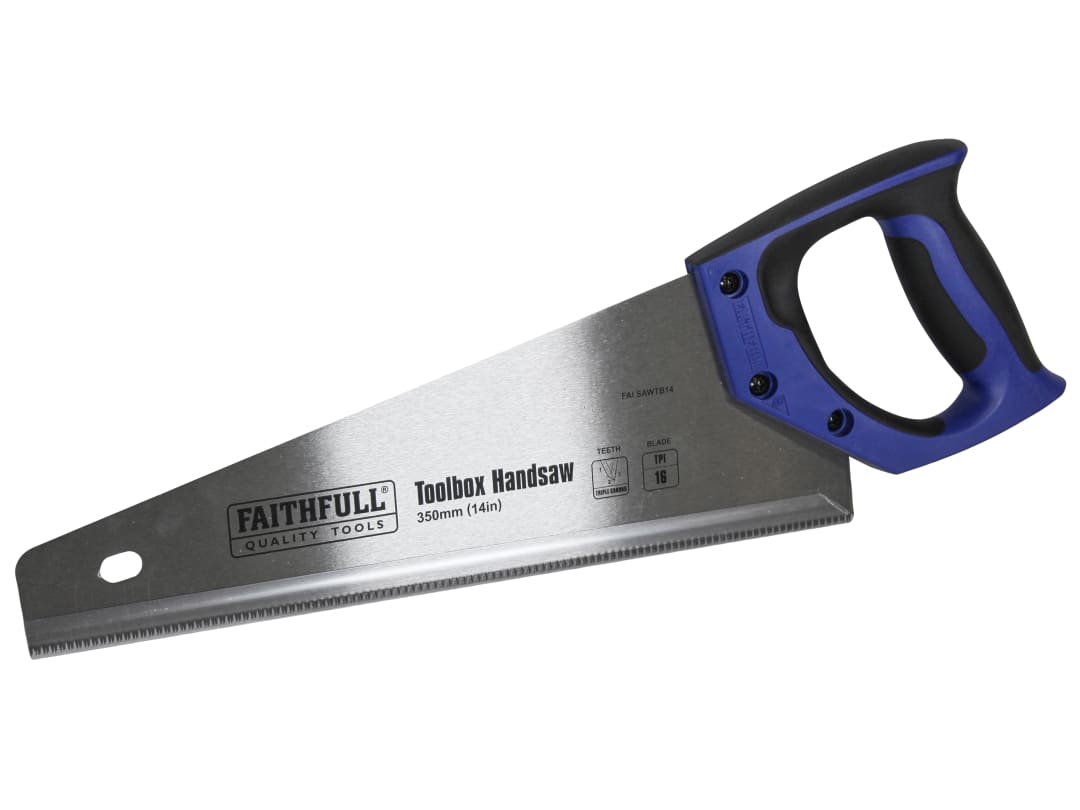 Faithfull Toolbox Hardpoint Handsaw 350mm (14in) 16 TPI FAISAWTB14