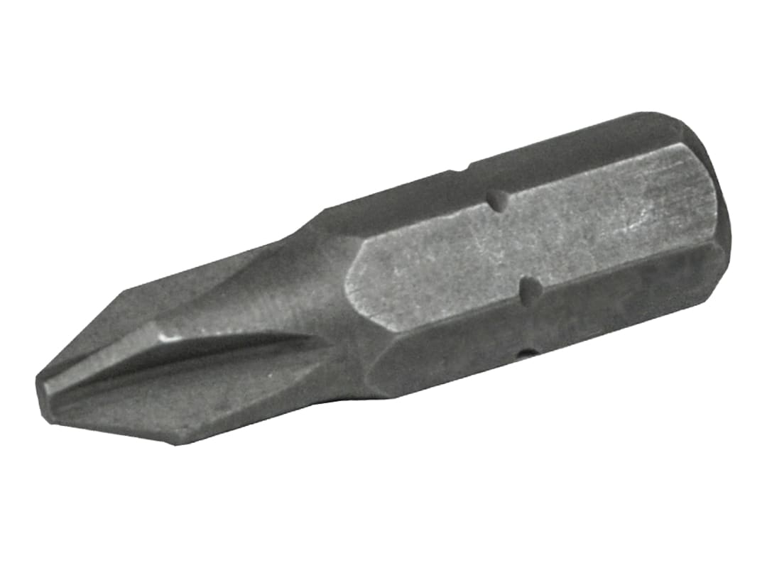 Faithfull Phillips S2 Grade Steel Screwdriver Bits PH1 x 25mm (Pack 3) FAISBPH125