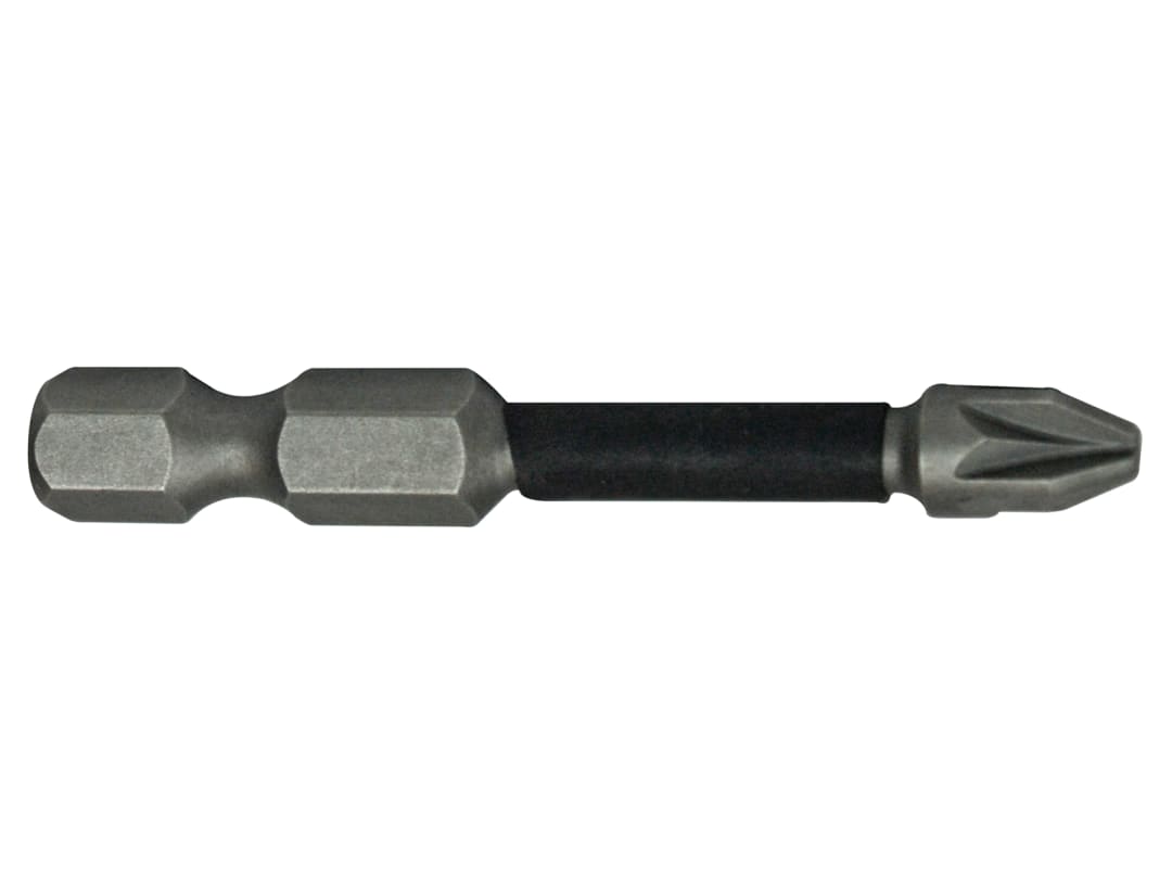 Faithfull Pozi Impact Screwdriver Bits PZ3 x 50mm (Pack 3) FAISBPZ350IM
