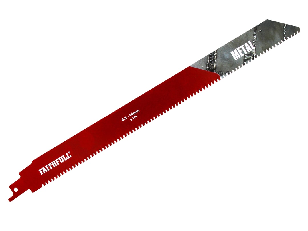 Faithfull S1230HM Metal Carbide Sabre Saw Blade 304mm x 8 TPI FAISBS1230HM