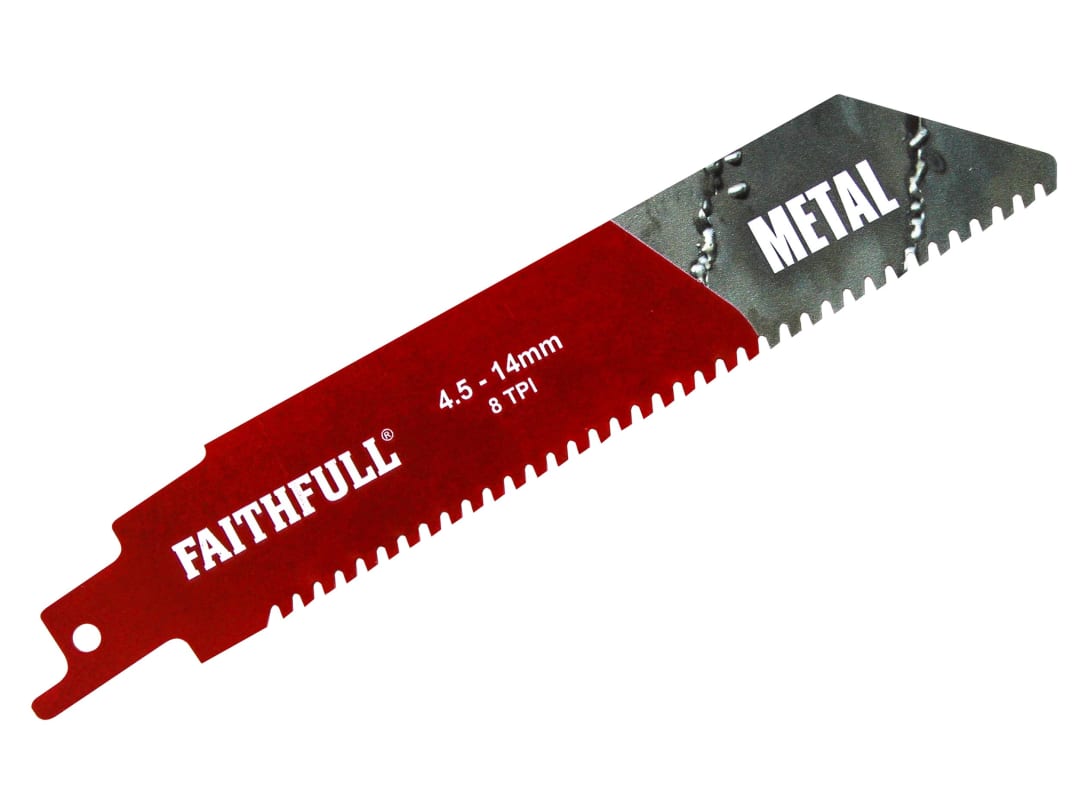 Faithfull S930HM Metal Carbide Sabre Saw Blade 152mm x 8 TPI FAISBS930HM