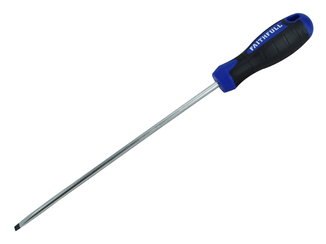 Faithfull Soft Grip Screwdriver Parallel Slotted Tip 5.5 x 200mm FAISDP200