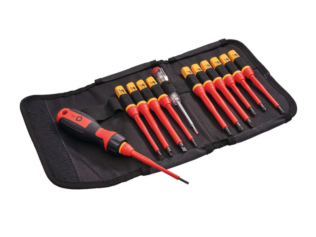 Faithfull Quick Change VDE Screwdriver Set, 13 Piece FAISDVDES13W