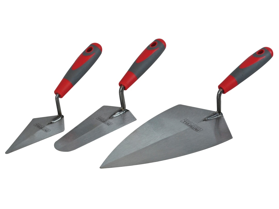 Faithfull Soft Grip Trowel Set, 3 Piece FAISGTSET3