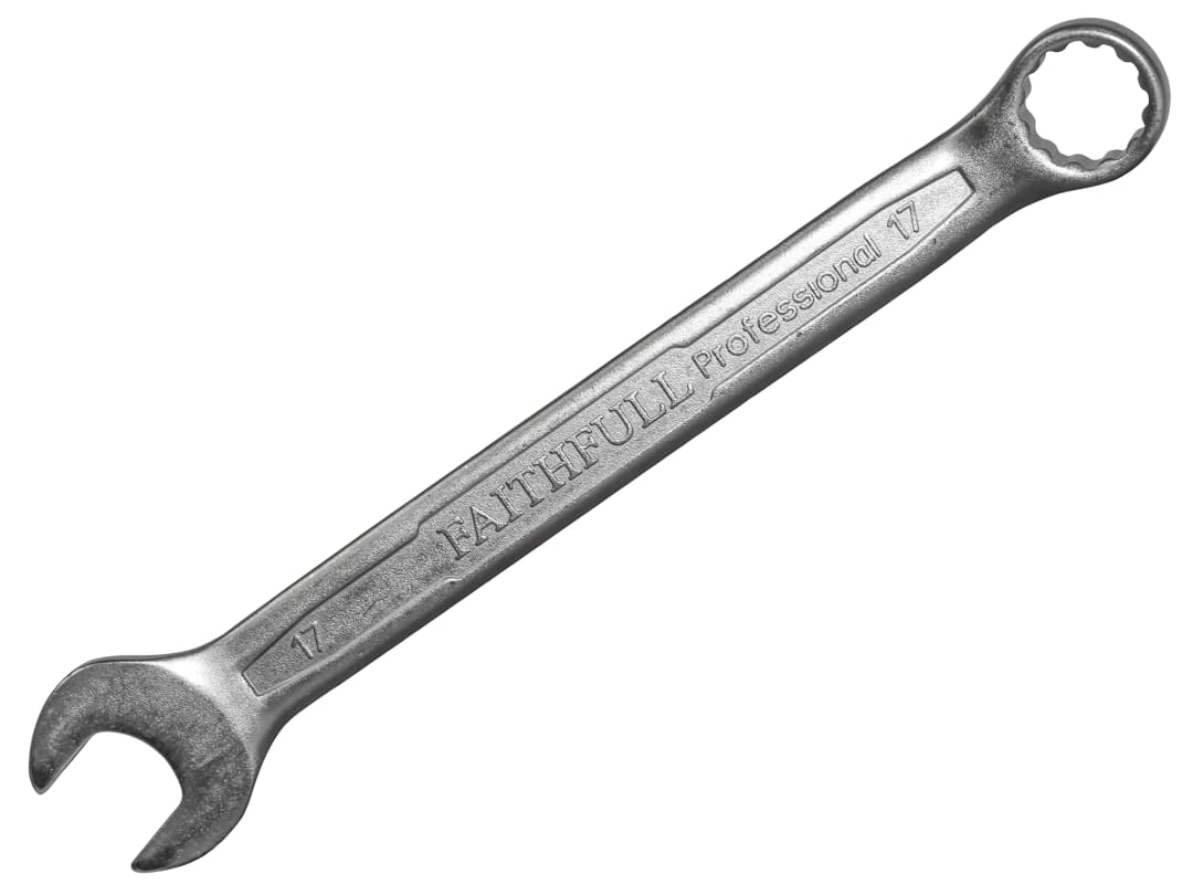Faithfull Combination Spanner CV Satin Finish 17mm FAISPAC17
