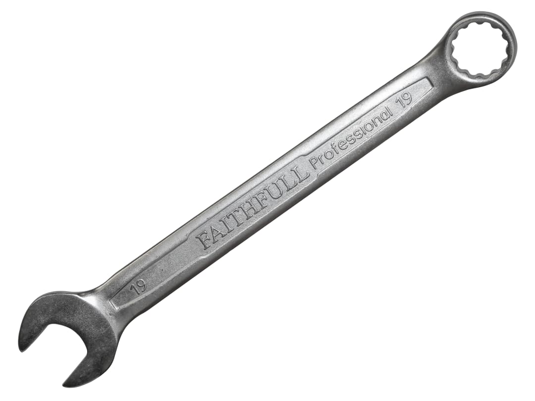 Faithfull Combination Spanner CV Satin Finish 19mm FAISPAC19