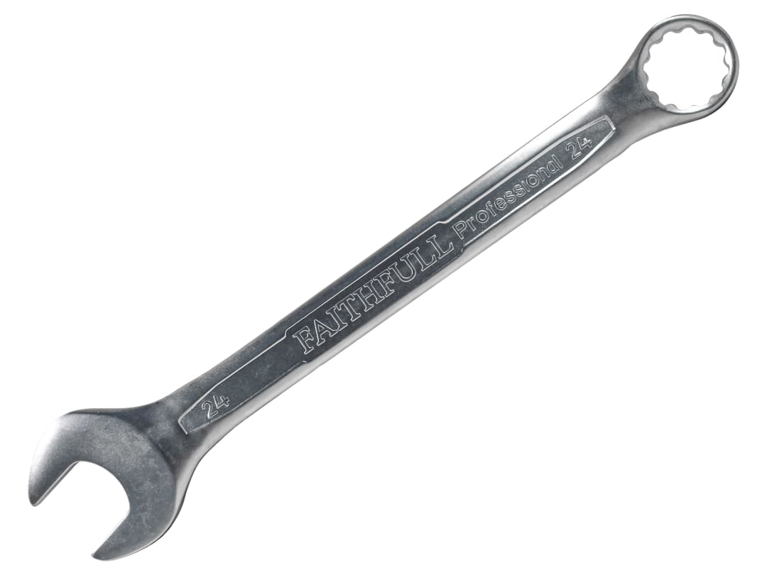 Faithfull Combination Spanner CV Satin Finish 24mm FAISPAC24