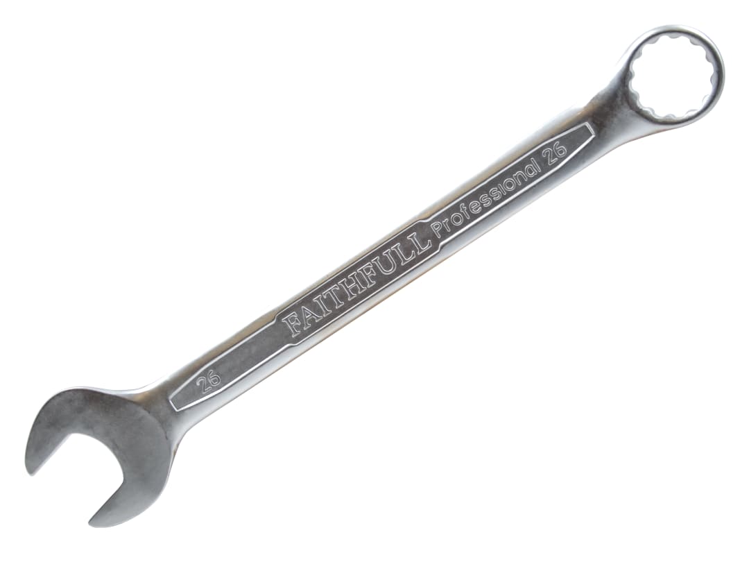 Faithfull Combination Spanner CV Satin Finish 26mm FAISPAC26