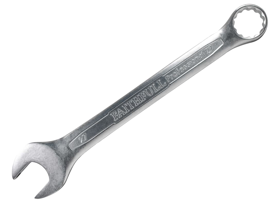 Faithfull Combination Spanner CV Satin Finish 27mm FAISPAC27