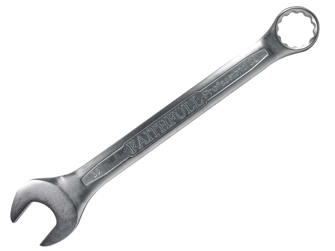 Faithfull Combination Spanner CV Satin Finish 32mm FAISPAC32