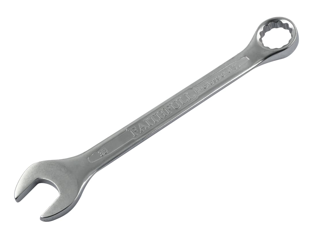 Faithfull Combination Spanner CV Satin Finish 33mm FAISPAC33