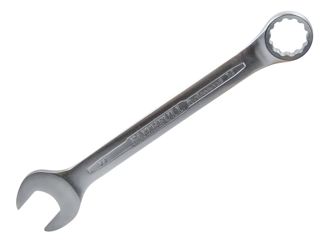 Faithfull Combination Spanner CV Satin Finish 36mm FAISPAC36