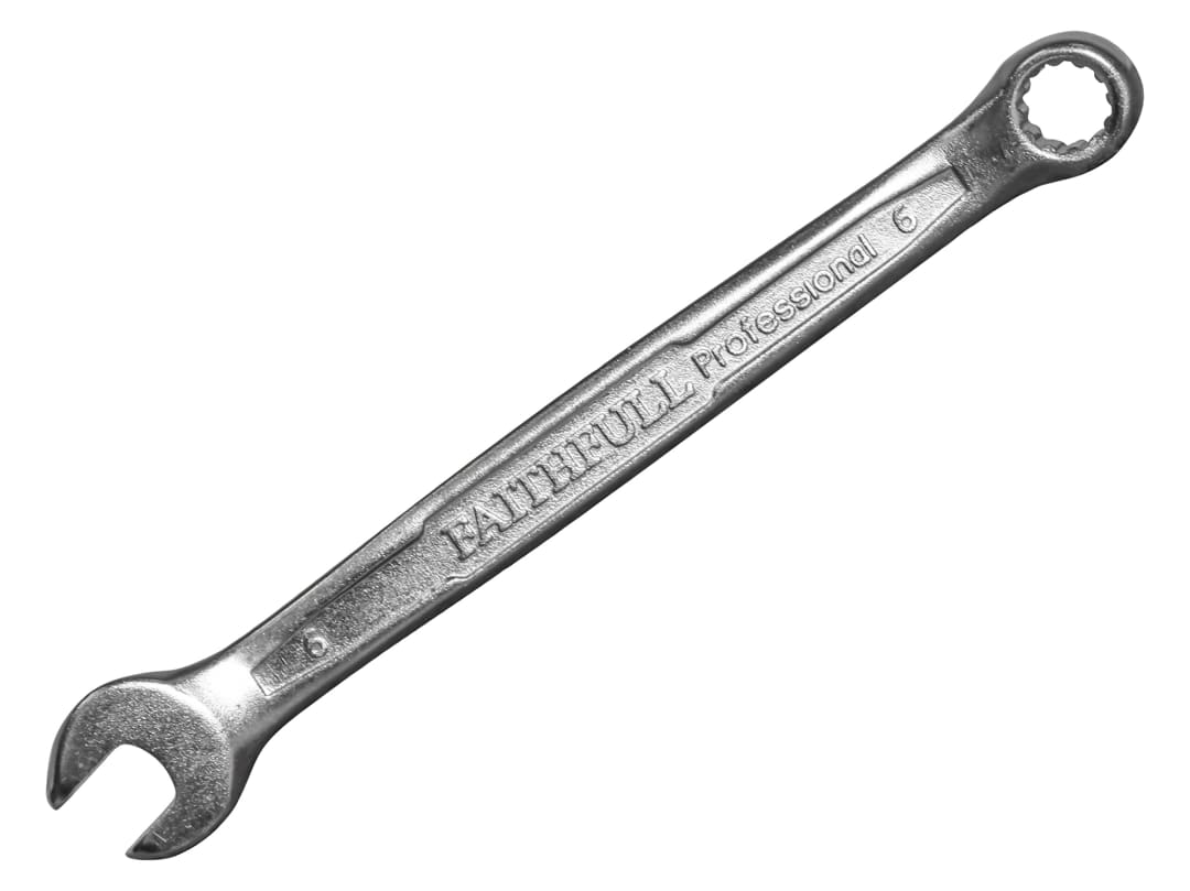 Faithfull Combination Spanner CV Satin Finish 6mm FAISPAC6