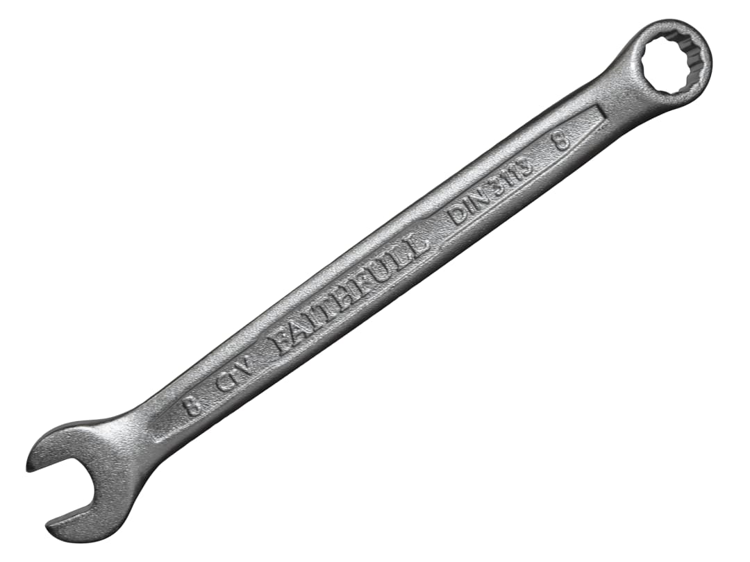 Faithfull Combination Spanner CV Satin Finish 8mm FAISPAC8