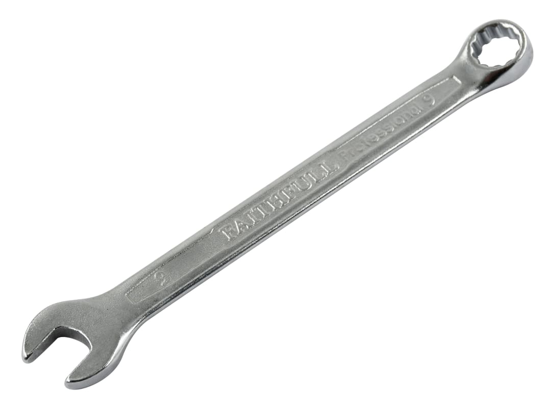 Faithfull Combination Spanner CV Satin Finish 9mm FAISPAC9