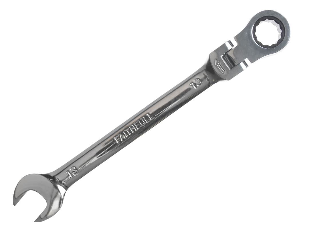 Faithfull Ratchet Combination Spanner Flex Head CV 13mm FAISPARAT13