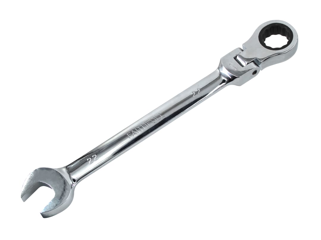 Faithfull Ratchet Combination Spanner Flex Head CV 22mm FAISPARAT22