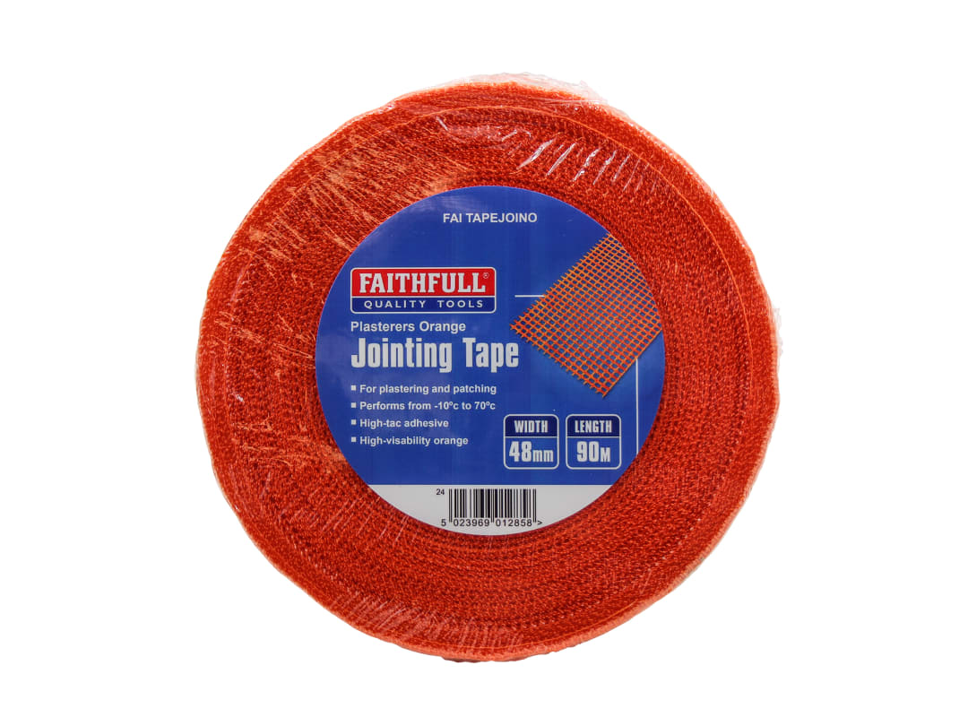 Faithfull Plasterers Orange Jointing Tape 48mm x 90m FAITAPEJOINO