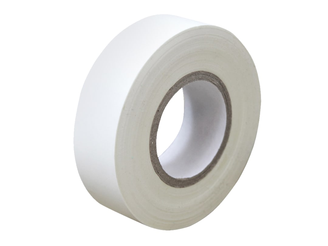 Faithfull PVC Electrical Tape White 19mm x 20m FAITAPEPVCW