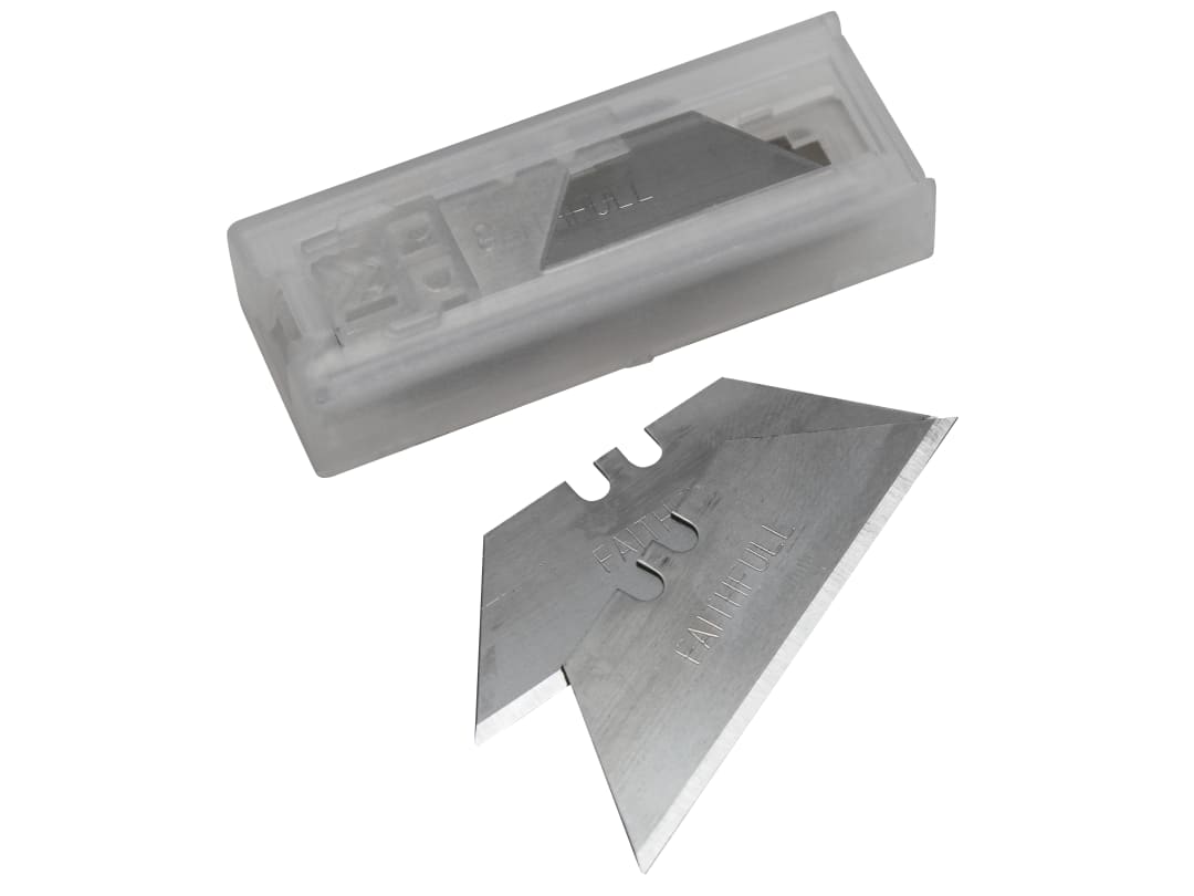 Faithfull Heavy-Duty Trimming Knife Blades (Dispenser 10) FAITKB10UK