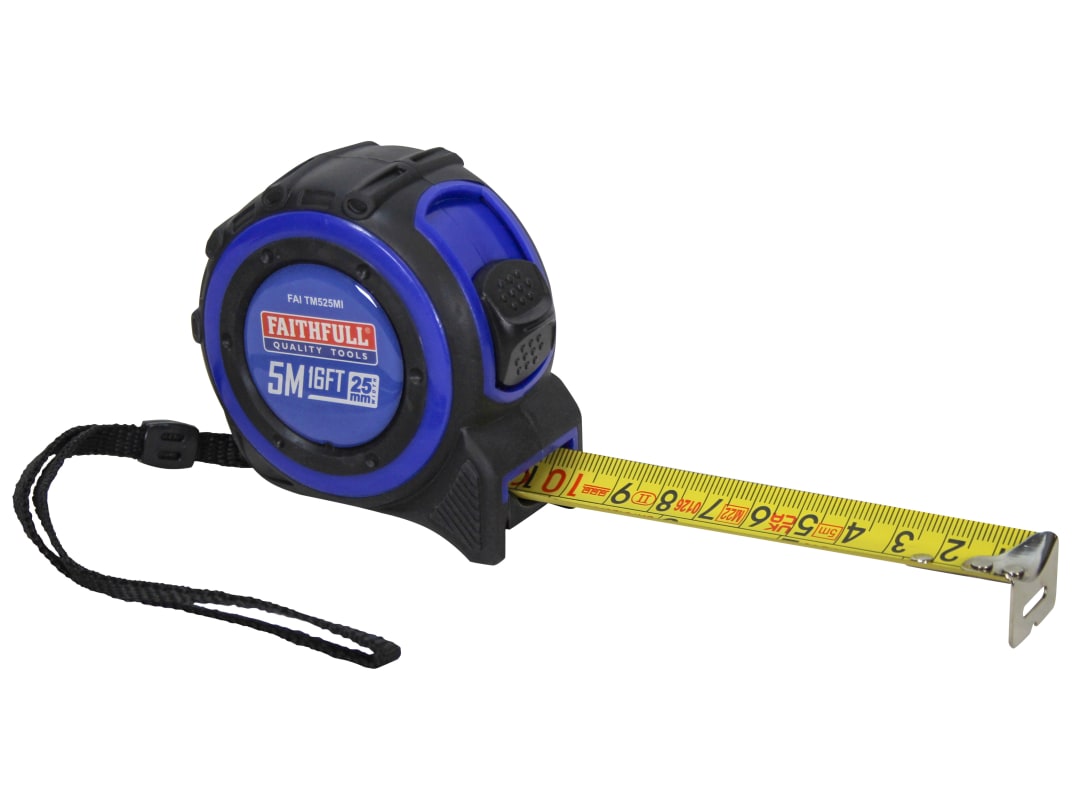 Faithfull Trade Tape Measure 5m/16ft (Width 25mm) FAITM525MI