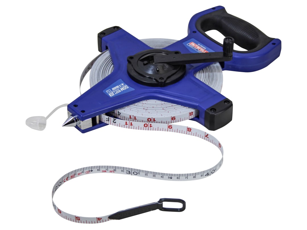 Faithfull Fast Rewind Open Long Tape 50m/165ft (Width 13mm) FAITMFG50N