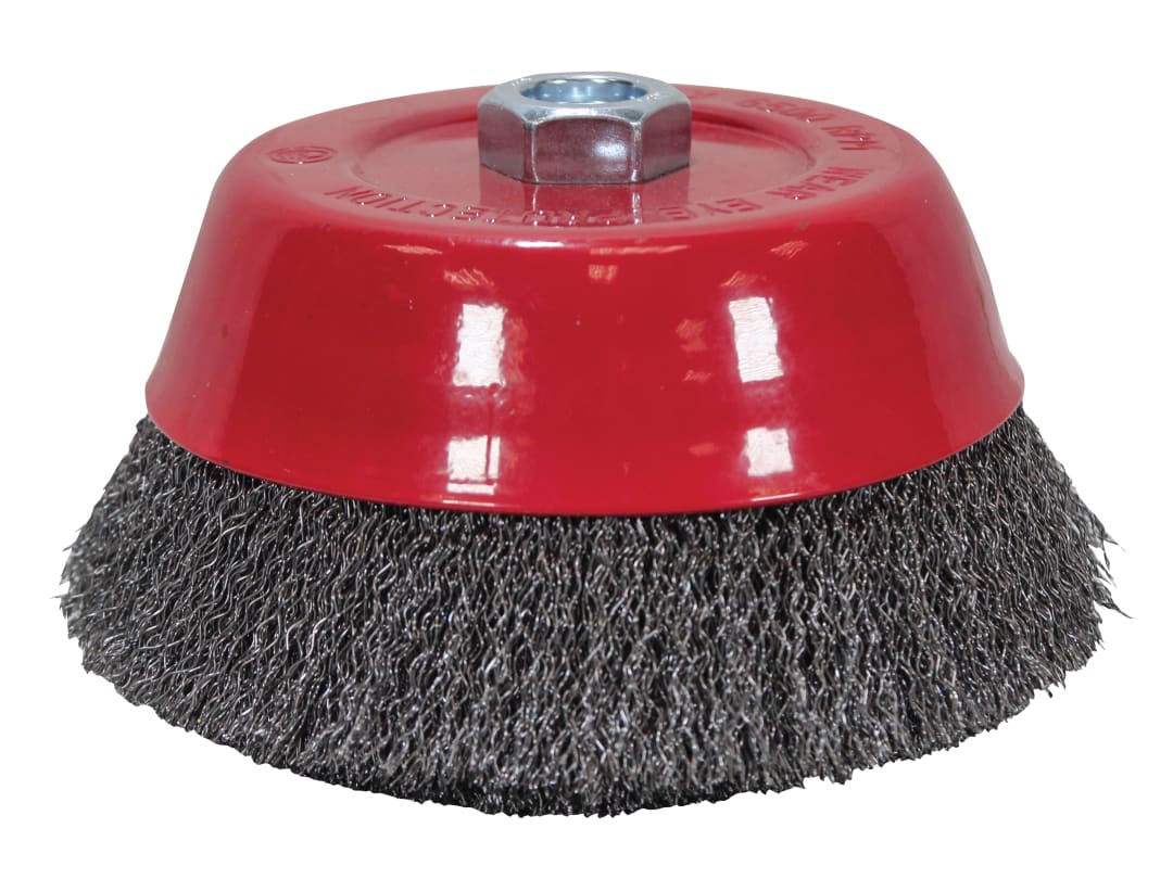 Faithfull Wire Cup Brush 125mm M14x2, 0.30mm Steel Wire FAIWBC125