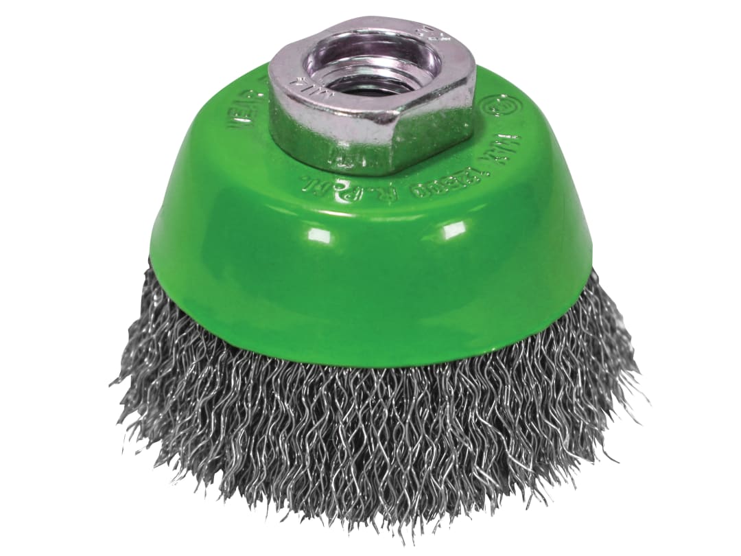 Faithfull Wire Cup Brush 75mm M14x2, 0.30mm Stainless Steel Wire FAIWBC75S