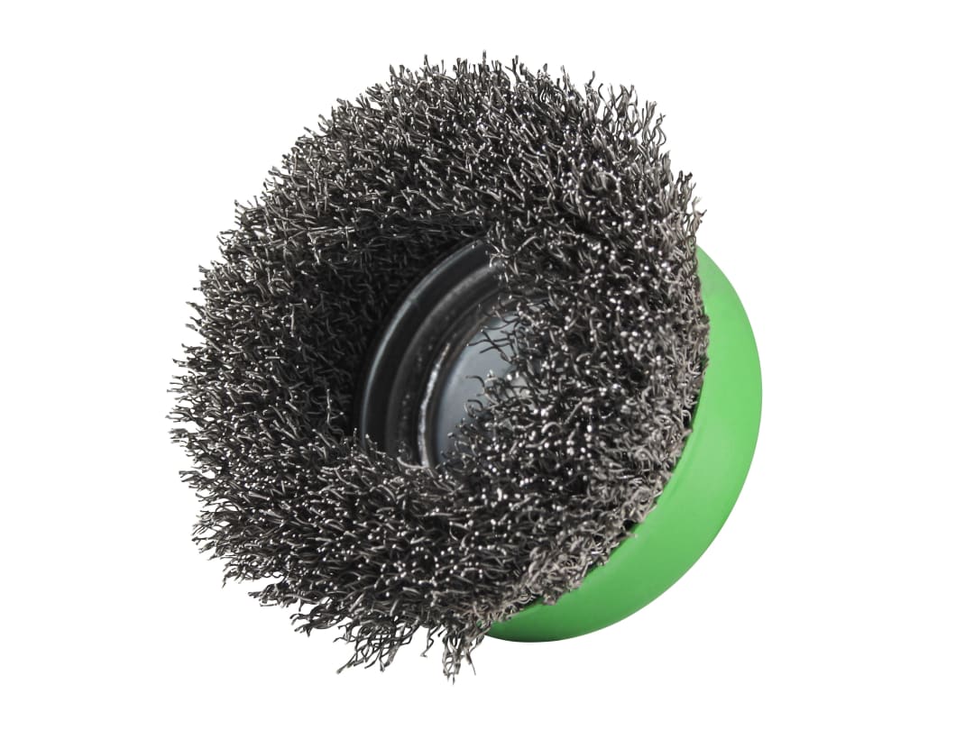 Faithfull X-LOCK Wire Cup Brush 75mm M14x2, 0.30mm Stainless Steel Wire FAIWBC75SSXL