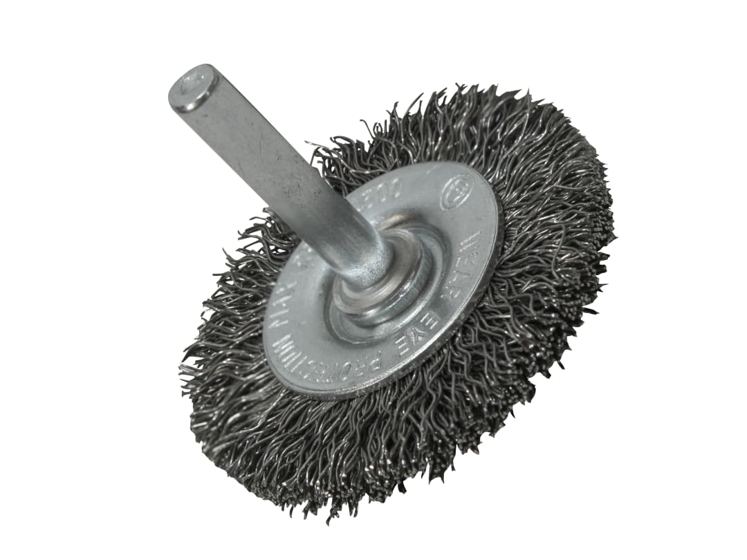 Faithfull Wire Brush 50mm x 6mm Shank, 0.30 Wire FAIWBS50C