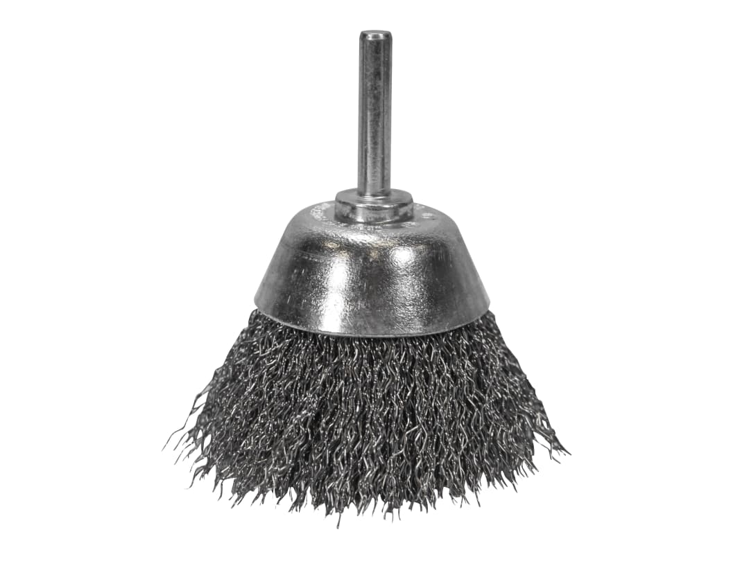 Faithfull Wire Brush Shaft Mounted 70mm x 25mm, 0.30mm Wire FAIWBSI70