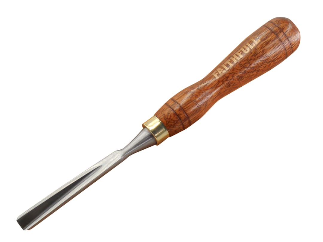 Faithfull V-Straight Parting Carving Chisel 9.5mm (3/8in) FAIWCARV8F
