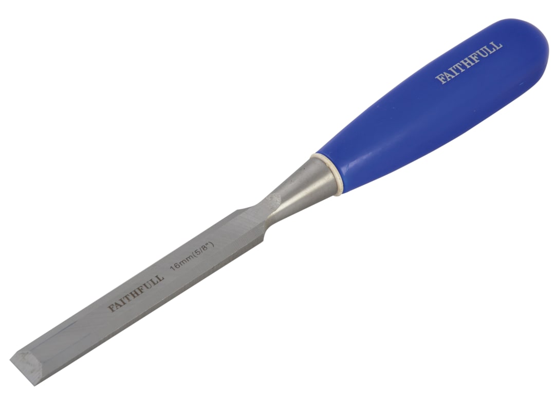 Faithfull Bevel Edge Chisel Blue Grip 16mm (5/8in) FAIWCB58
