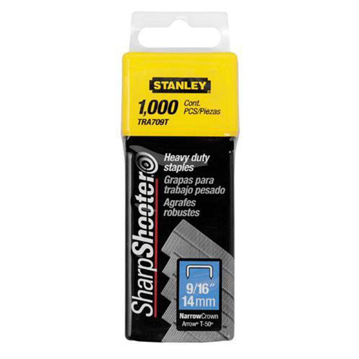 Stanley 1-TRA709T Heavy-Duty Staples 14mm (Pack of 1000) 1-TRA709T