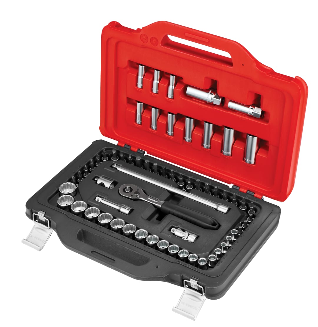 Facom 3/8in Drive Socket Set, 62 Piece JL.151-EP62PB