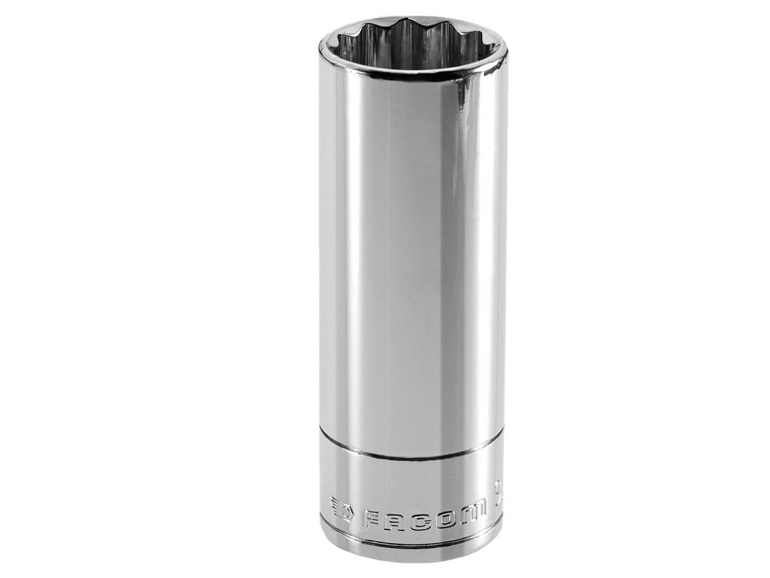 Facom Bi-Hexagon Deep Socket 1/2in Drive 19mm S.19LA