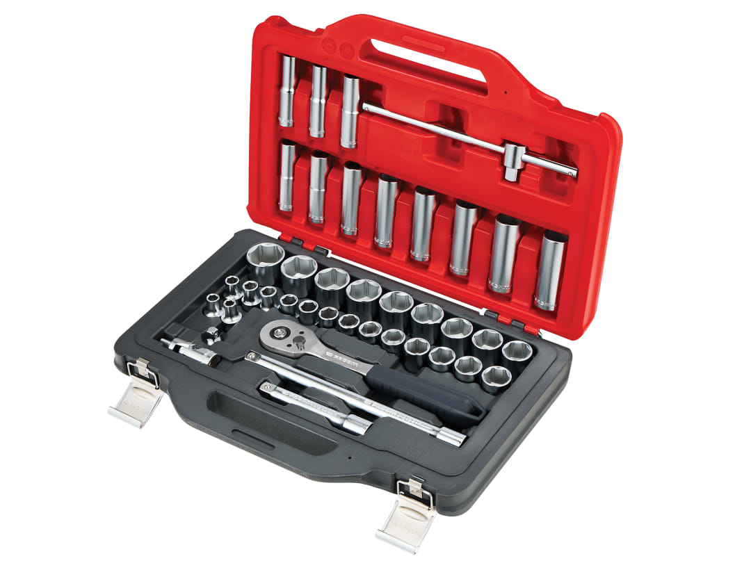 Facom 1/2in Drive Socket Set, 41 Piece SL.151-EP41PB