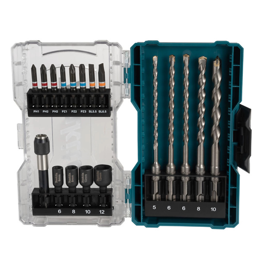 Image of Makita E-07026 Drill & Screwdriver Bit Set (18 Piece) E-07026