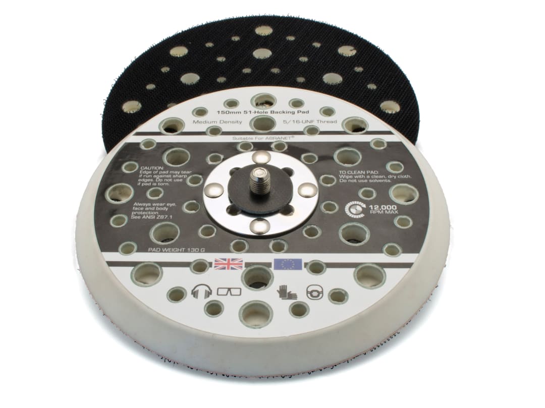 Flexipads World Class Dual Action Sander Pad 150mm GRIP® 5/16 UNF 17220
